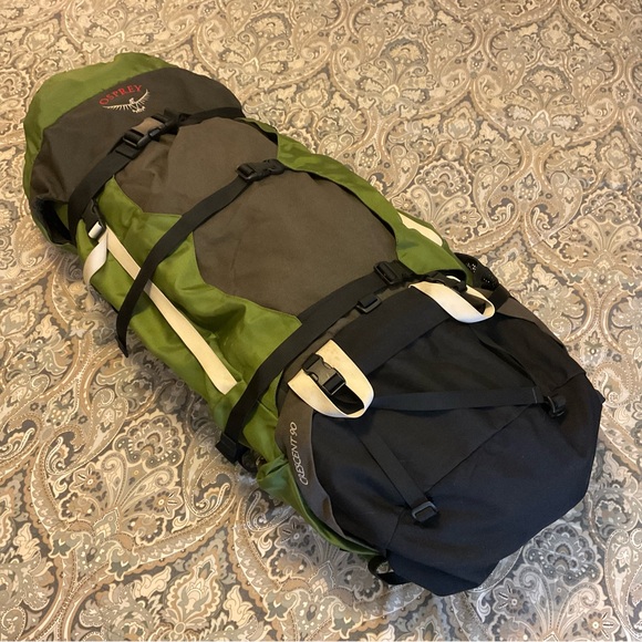 EUC OSPREY Crescent 90 Titanium Internal Frame Cordura Hiking Backpack Sz XL - Picture 1 of 15